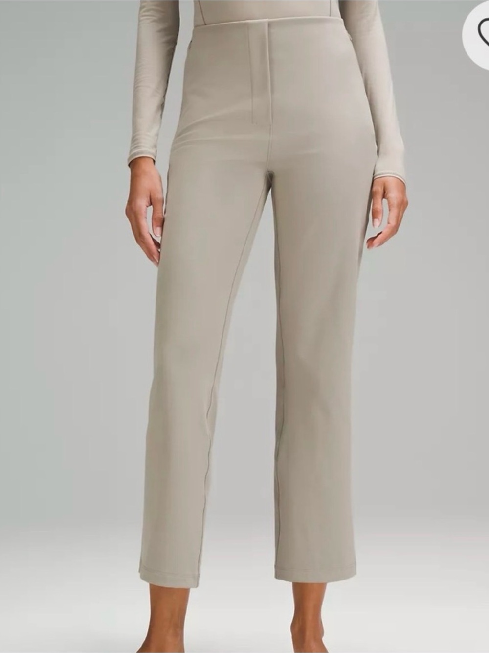 lululemon Smooth Fit Pull-On High-Rise Cropped Pant | Cream | Size 4